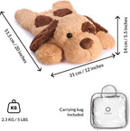 ODOXIA Weighted Stuffed Animal for Kids 2.3 KG | Calming & Comforting | Weighted Plush Dog | Includes Carrying Bag | Sensory Animals Plushie