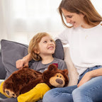 ODOXIA Weighted Lap Pad for Kids 5Lbs | Calming & Comforting | Teddy Bear Animal | Sensory Product | Blanket for Special Needs | Carrying Bag Included