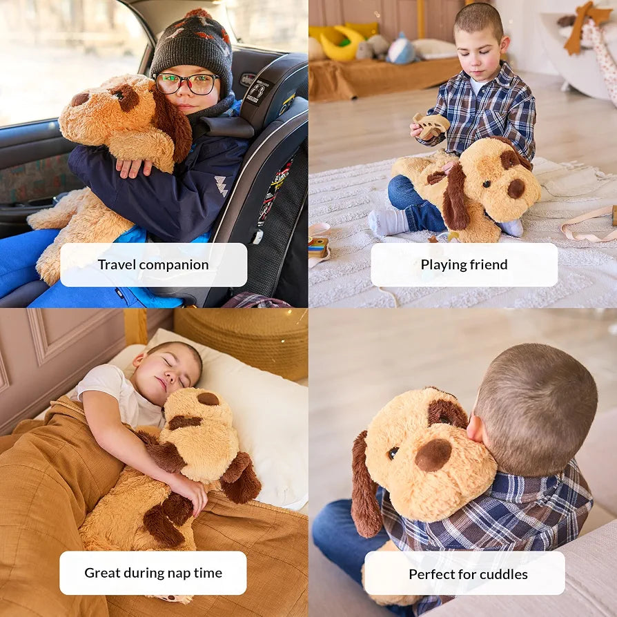 ODOXIA Weighted Stuffed Animal for Kids 2.3 KG | Calming & Comforting | Weighted Plush Dog | Includes Carrying Bag | Sensory Animals Plushie