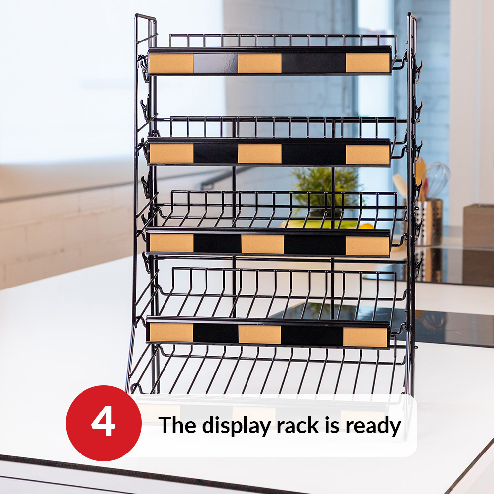 ODOXIA Candy Display Rack | Candy Organizer | Snack Organizer for Countertop | Display Snack Rack | Snack Shelf and Chip Rack for Stores | Snack